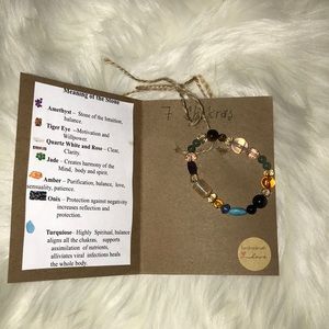 A beautiful hand made natural stone bracelet